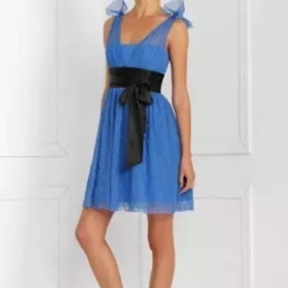 NWT: BCBGMAXAZRIA BEADED TULLE PARTY DRESS, SIZE: 4